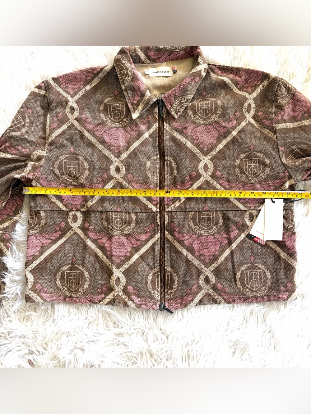 NWT Honor The Gift Double Sided Zip Top Medium Streetwear - Picture 4 of 8